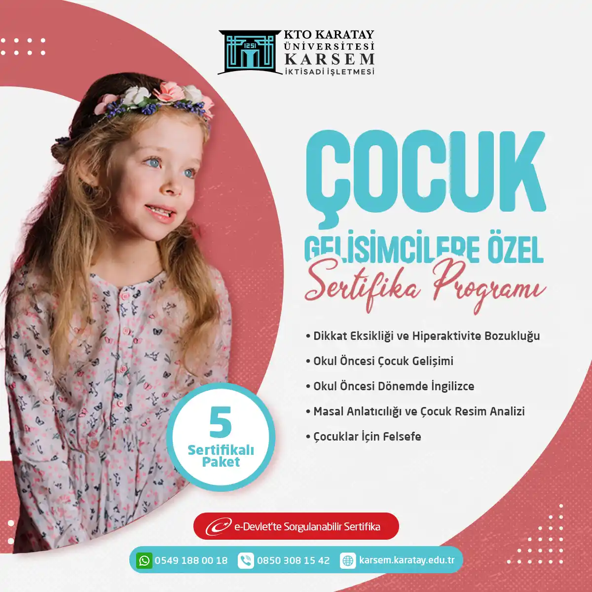 Çocuk Gelişimcilere Özel (5 Sertifikalı) Paket